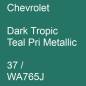 Preview: Chevrolet, Dark Tropic Teal Pri Metallic, 37 / WA765J.